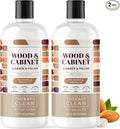 Therapy Wood Cleaner and Polish - Cabinet & Table Restorer (2-Pack) | Almond scent, natural conditioning formula. Restores wood cabinets, tables & furniture. 16 oz 2-Pack.