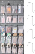 F-color Over the Door Organizer for Cruise - 20-Pocket Hanging Organizer | Tool-Free Mount with 4 Metal Hooks, See-Through Mesh Pockets, Lightweight & Foldable, Space-Saving for Travel and Daily Use