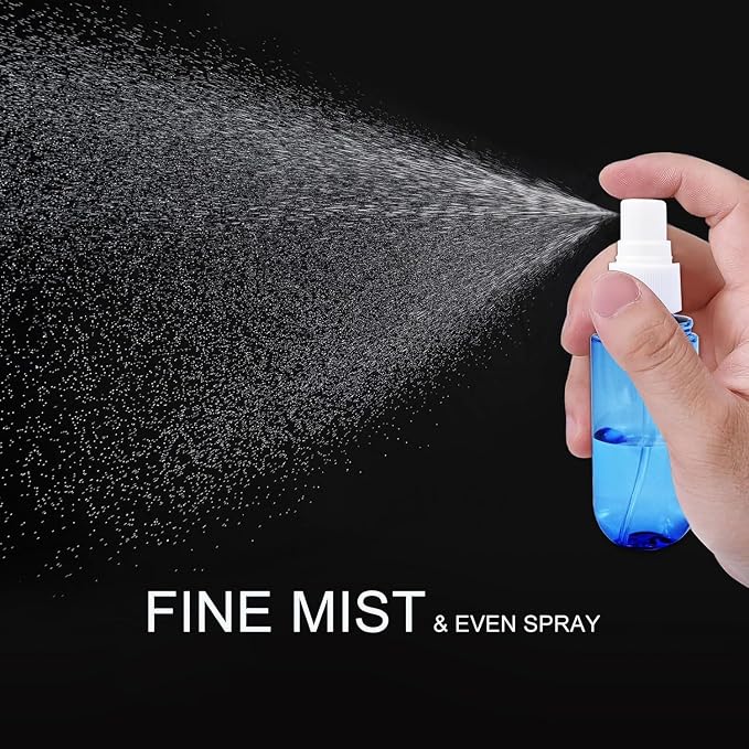 YOCASII 3PCS Alcohol Spray Bottle, 1.9oz Travel Containers, Mini Spray Bottle and Travel Spray Bottles, Fine Mist Spray Bottles for Hair Spray, Toners & Face