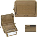 WYNEX Tactical Molle Admin Pouch, Laser-Cut, EDC Organizer Tool Pouch | Utility Organizer EDC Medical Bag, EDC Pocket Modular Pouch, Tactical Accessories EDC Pouch, Include U.S Patch