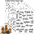168PCS Clear Waterproof Labels for Food Containers - Pantry Labels for Containers Jars Container Boxes - Preprinted and Blank Food Organization Stickers