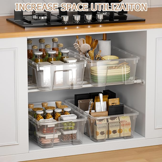VanlonPro Expandable Closet shelf Metal Storage Rack Adjustable Closet Rod DIY Divider Separator Space Saving for Cabinet Wardrobe Cupboard Kitchen Pantry Cupboard Bathroom, 31.4-42 Inches