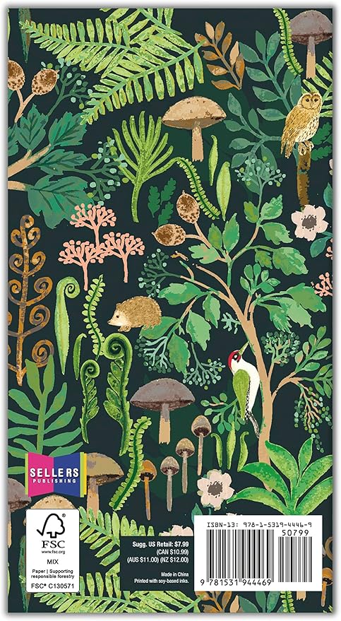 2026 Pocket Planner: 2-Year-Plus Pocket Calendar Planner (24-Month): January 2026- December 2027, Purse Size 6.5" x 3.5", Woodland Mushrooms