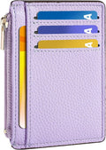 Tipmile Womens Credit Card Holder Wallet, Small Slim RFID Blocking Sleeve | Mini Tiny Cute ID Case, Minimalist Zipper Pocket Wallet, Thin Coin Purse, Mothers Gift