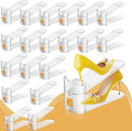 FENRUNXU Shoe Slots Organizer for Closet, Shoe Stacker Organizer Double Layer Stack Shoe Rack, Shoe Display Shelf 50% Space Saver Storage Holder for Closet, 20PACK