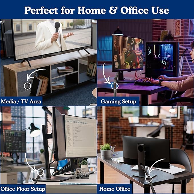Cable Management Sleeve & Cord Organizer for Desks - Wire Management Cover to Conceal & Protect Messy Cables for Computers, TV & Electronics - 10 ft x 0.5"