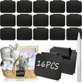 Basket Labels Clip On Set:16 Pcs Plastic Removable Labels with 1 Pcs White Chalk Marker for Storage Bins,Kitchen Pantry,Fabri Box,Hanging Bin