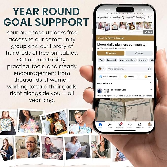 bloom daily planners 2026-2027 Planner - Academic Year (July 2026 - July 2027) Monthly & Weekly Soft Cover Planner for Women - 13 Month Calendar Agenda Book with Stickers - 5.5" x 8.25" - Midnight Sky