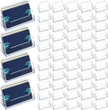 Thenshop 64 Pack Business Card Holder Desktop Business Card Stand Acrylic Holder Stand Clear Postcard Display for Home Office Desk Table(Standard Style)