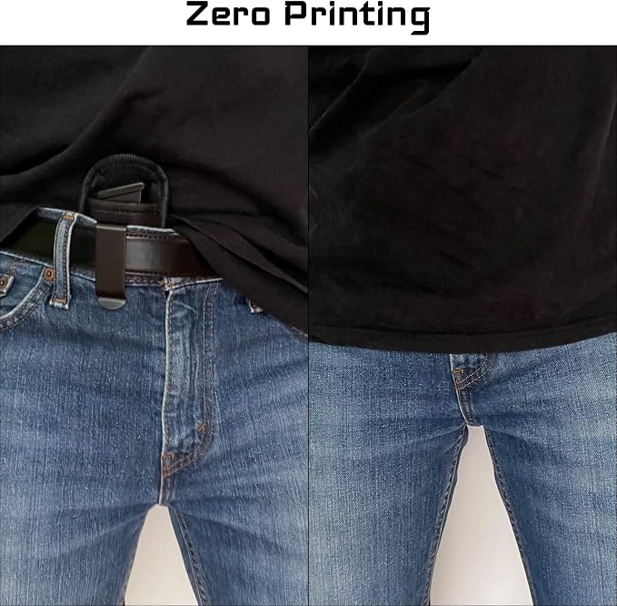 GMW Universal Magnetic IWB/OWB Magazine Holster [2-Pack] | Magazine Pouch for 9mm 1911 .380 .40 .45 Glock 17 19 43 M&P S&W | Pistol Mag Pouch for Single/Double Stack Handgun Magazines and Ammunition