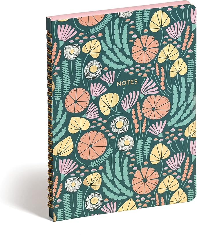 High Note Personal Planning Notebook, Elizabeth Olwen Design, Non-Dated Spiral Planner with 144 Lined Pages, 6 x 8.25 Journal for Tasks, Goals, and Notes