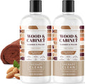 Therapy Wood Cleaner & Polish 16 oz. (2-Pack with Microfiber Cloth) - Wood Cabinet and Table Cleaner - Conditioner - Almond Scent