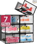 Reli. Shoe Box 7 Pack | Clear Storage Shoe Box Stackable & Compact