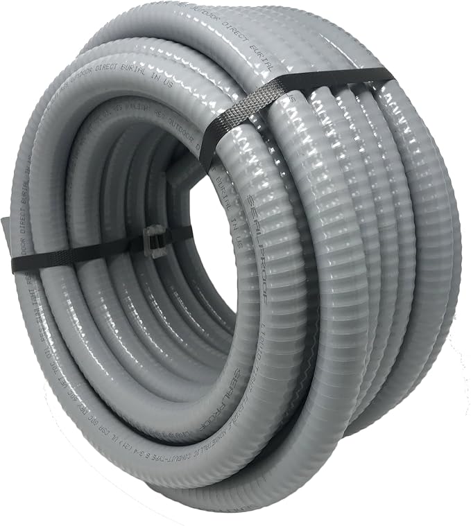 Sealproof Flexible Non-Metallic Liquid-Tight Electrical Conduit Type B, UL Listed (3/4 inch x 50 FT)