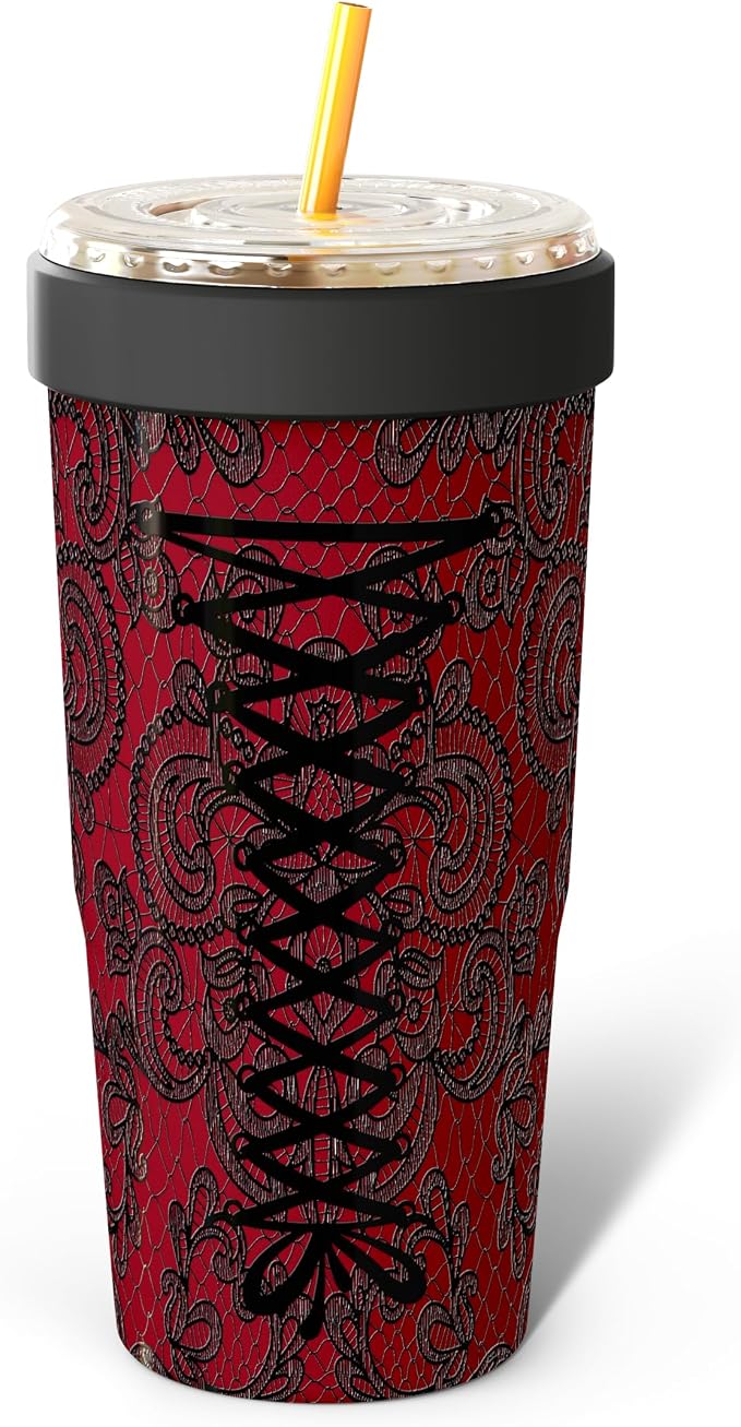 Frost Buddy Togo Buddy 30oz Tumbler - Insulated Stainless Steel (Knotty) | Double-wall vacuum insulated | Spill-proof flip lid | 18/8 premium stainless steel | Cup-holder friendly