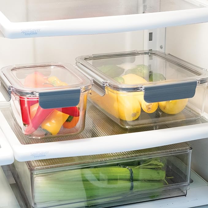 Oggi Clarity Leak-Proof Airtight Food Storage Container - Ultra clear, BPA free, Sealable Container with Lid, Ideal for kitchen storage, Kitchen Organization, Perfect Meal Prep Containers. 100oz/3lt