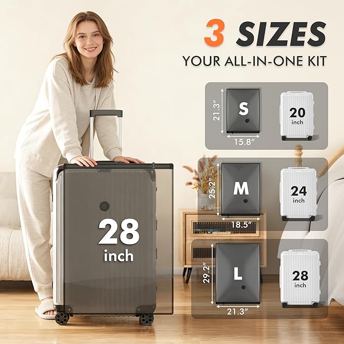 GONGSHI Vacuum Seal Bags for Clothing Travel & Home Storage, Travel Vacuum Bags with Pump,Space Saver for Blankets, Comforters, Pillows, Clothes,24 Combo
