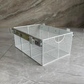 Pull Out Closet Drawer for Clothes | Sliding Wire Basket for Wardrobe Cabinets | Roll Out Storage Organizer | Side Mounting | for Home, Kitchen,Pantry