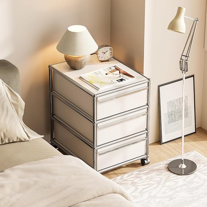 Modern Storage Cabinet Sideboard Versatile Free-Standing Organizer Cabinets for Home Office, Living Room, Bedroom, Kitchen, Garage
