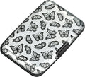 ELFISH Mini RFID Aluminum Wallet Credit Cards Holder Business Card Case Metal ID Case for Men Women(Little Butterflies)