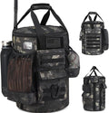 Baseball Bucket Bag Baseball Coaching Accessories Organizer Tactical Style Softball Bucket Bag with Anti-Slip Bottom, Multiple Pockets for Bat, Gloves, Scoreboards