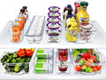 Sorbus Fridge Organizer Bins – Set of 8 Refrigerator Organizers and Storage Containers, Stackable Freezer Bins and House Essentials for New Home, BPA-Free Pantry Drawer Organizers