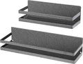Uten Magnetic Spice Rack for Refrigerator 2 Pack, Strong Fridge Organizer | Heavy duty Metal, Capacity of up to 23lbs, For Kitchen, Washing Machine, 16"*4.5" and 12"*4", black textured