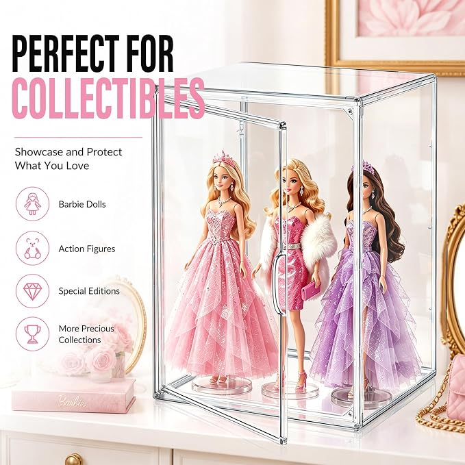 5 Pack Tall Boot Storage Box, XX-Large Clear Acrylic Shoe Storage Boxes, Fits Men's & Women's Shoes Up to Size 15, Stackable Shoe Organizer for High-Tops Sneakers, Hiking Boot, Cowboy Boot