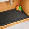 Jin&Bao Waterproof Under Sink Mat 28" x 22", Thick Silicone Mat Cabinet Protector for Kitchen and Bathroom, Shelf Liner, Home Organizer and Storage, Multipurpose Tray for Gadgets and Essentials
