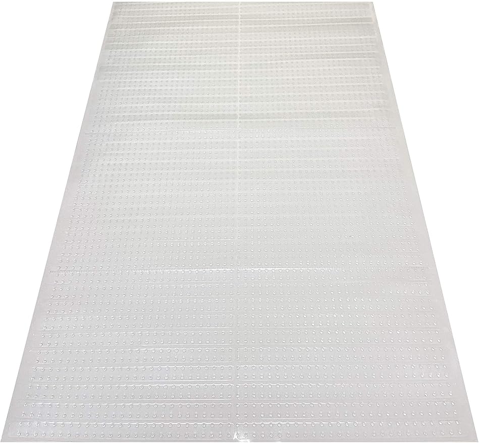 Sweet Home Stores Clear Plastic Runner Rug Carpet Protector Mat Ribbed Multi Grip High-spike (26x6)
