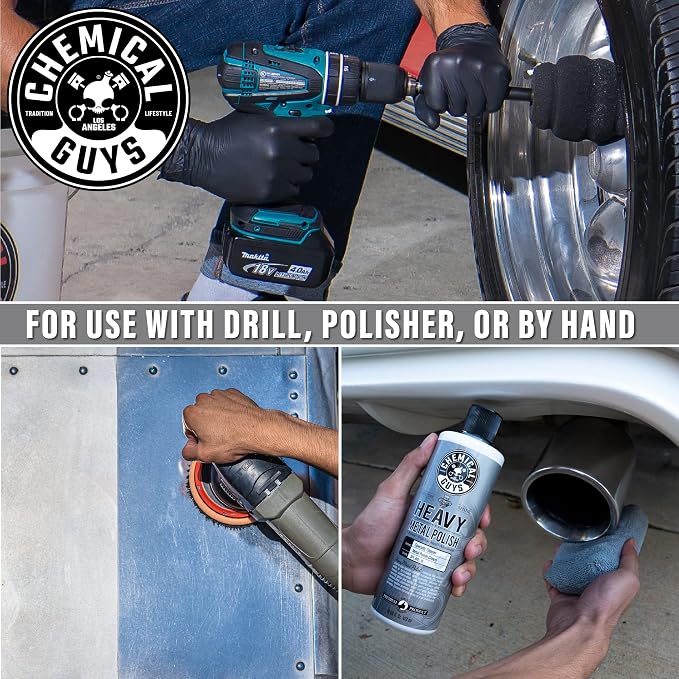 Chemical Guys, Heavy Metal Polish for Chrome, Aluminum & Stainless, 16 oz