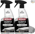 Weiman Quartz Countertop Cleaner and Polish (2 Pack w/Micro Towel) Clean and Shine Your Quartz Countertops Islands and Stone Surfaces with Ultra Violet Protection
