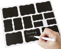Chalkboard Labels - Chalk Labels by Cestari Kitchen - Set of 52 Assorted Premium Reusable Decorative Blackboard Stickers for Stylish Organization, Wedding Decorations, and Craft Projects