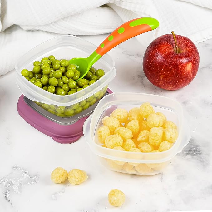 Tribello Freezer To Microwave Mini 5oz Food Storage Containers With Airtight Lids, Microwave safe with Steam Vents lids, On The Go Meal Prob Lunch Containers - Dishwasher Safe, BPA-Free