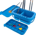 U.S. Art Supply 16-Hole Plastic Paint Brush Cleaner Washer & Paint Brush Holder with Palette Lid for Acrylic, Watercolor & Oil Paints