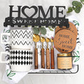Housewarming Gift Basket for New Home | 13 Pcs Kitchen Essentials Set with Ceramic Mugs, Measuring Spoons, Storage Basket | New Home Gift Ideas | Closing Gifts for Couples & Families