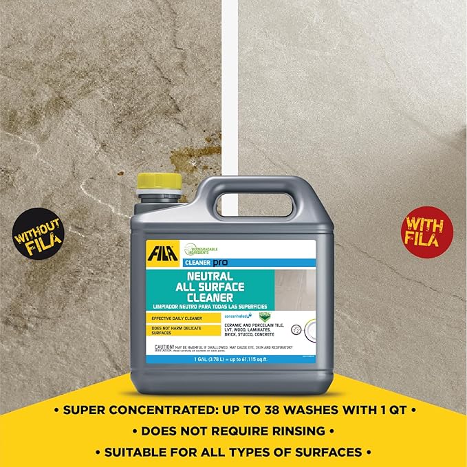 FILA Surface Care solutions CLEANER PRO Neutral All Surface Cleaner, 1 Gallon