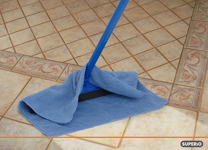 Superio Microfiber Squeegee Mopping Towel Extra Large Miracle Cloth 20 x 30 Streak Free Microfiber Floor Cloth-Rag for Cleaning House, Kitchen, Bathroom-Scratch Free- 2 Pack