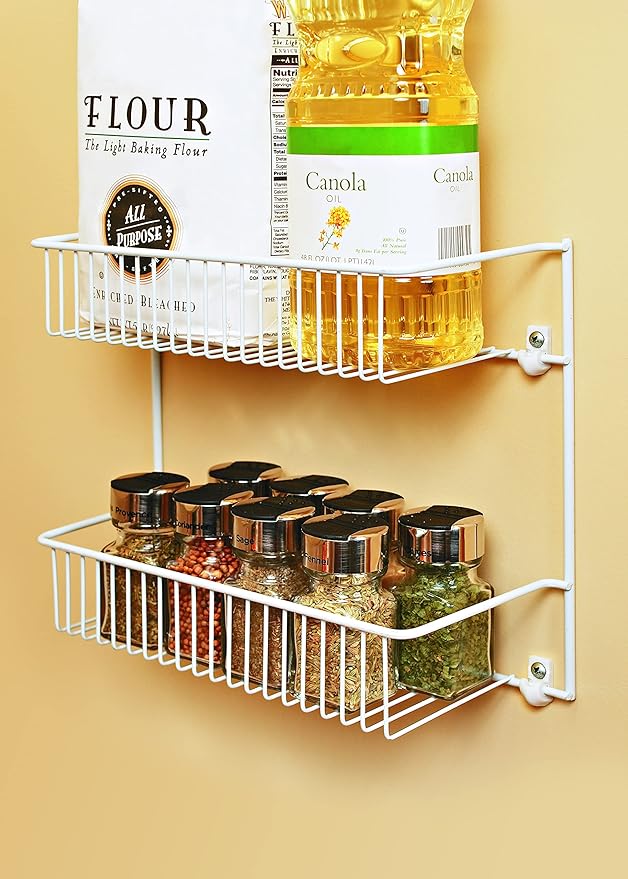 ClosetMaid 8002 2-Tier Wall Rack, 12-Inch Wide, White (Pack of 6)