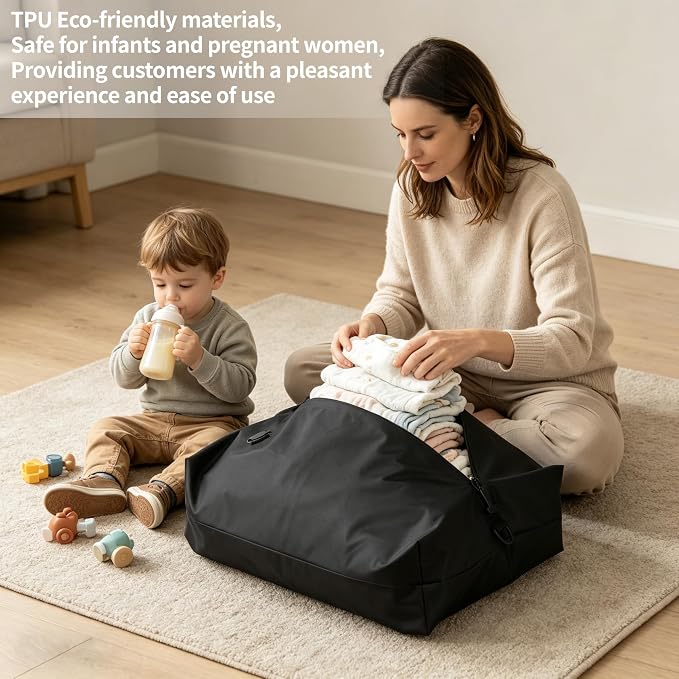 EULANT Travel Vacuum Bags,IPX8 Waterproof Vacuum Compression Bag | Vacuum Bags for Travel Carry-On Suitcase & Travel Backpack,Space Saver Bags Packing Organizers