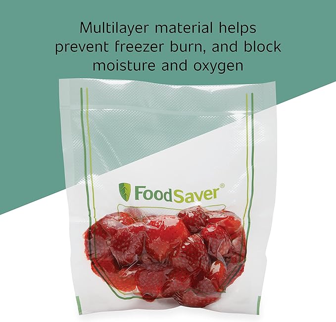 FoodSaver Easy Fill 1-Gallon Vacuum Sealer Bags | Commercial Grade and Reusable | 10 Count (Pack of 4)