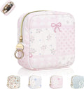 Quilted Small Makeup Bag, Floral Cosmetic Pouch for Purse, Pink | Floral Travel Makeup Pouch, Make Up Pouch for Women, Purse Organizer Pouches for Travel/ Gym/ Daily Use, Perfect Gifts