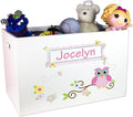 My Bambino Personalized Toy Storage Box and Bin Newborn Gift (Owl) | Personalized Kids Gift