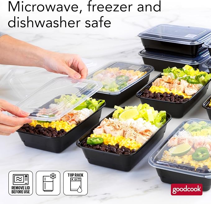 GoodCook Meal Prep Containers, Single