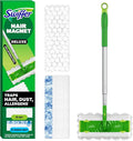 Swiffer Hair Magnet Deluxe Starter Kit with Collapsible Pole, 9 Hair Magnet Dry Cloths, 2 Bonus Mop & Go Wet Cloths
