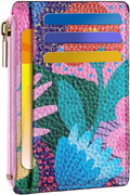 Tipmile Womens Credit Card Holder Wallet, Small Slim RFID Blocking Sleeve | Mini Tiny Cute ID Case, Minimalist Zipper Pocket Wallet, Thin Coin Purse, Mothers Gift