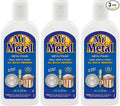 Mr. Metal Metal Polish Liquid, Metal Cleaner, Tarnish Remover, 8 oz, 3pk | Non-Abrasive, For Sterling Silver & Silverplate, Brass, Copper, Stainless Steel, Pewter & Chrome, Removes Tarnish Fast