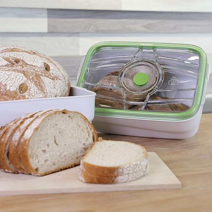 FOSA Vacuum Bread Box (135oz) – Airtight Bread Saver Container for Homemade Loaf, Bread, Pastries and Food Storage (Pump Sold Separately)