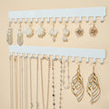 bussdis adhesive necklace hook necklace hanging storage white upgrage Extended
