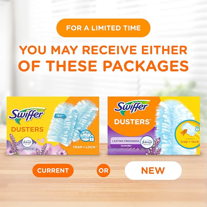 Swiffer Dusters Multi-Surface Duster Refills, Lavender Scent, 10 Count (Pack of 4)